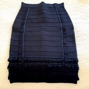 Yigal Azrouel black bandage skirt xs